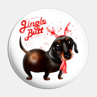 Dachshund Christmas reindeer dog, cutest butt of all Pin