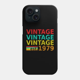 Vintage Style since 1979 Birthday Gift Shirt Phone Case