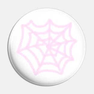 pink spider web pop art design Pin