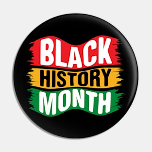 Black History Month text design Pin