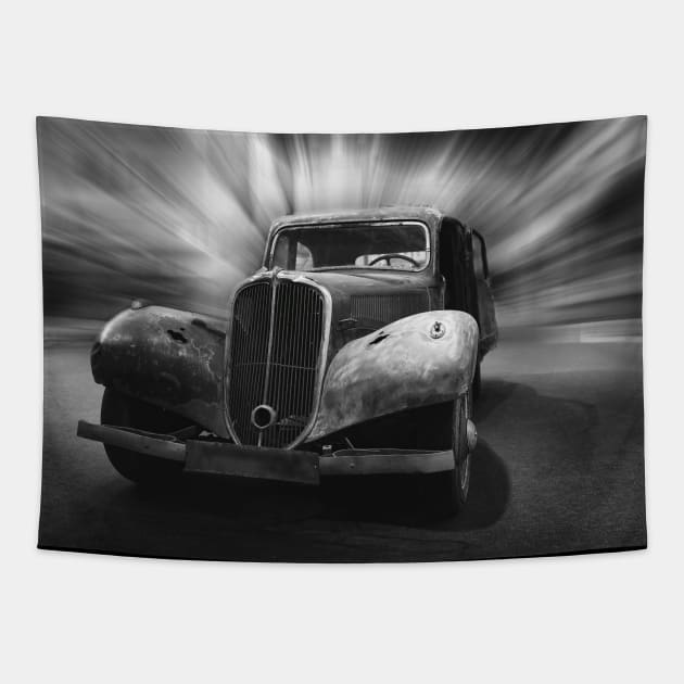 citroen, citroen traction avant 1948 Tapestry by hottehue