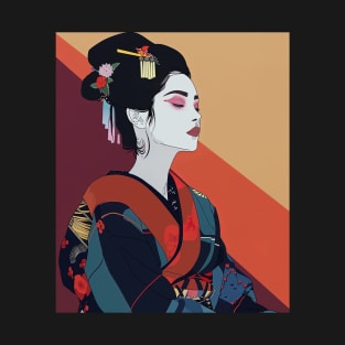 Japanese Geisha Serenity T-Shirt