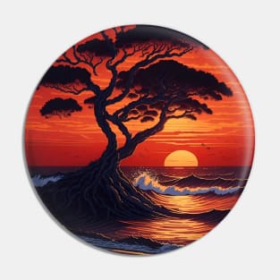 Golden Hour Serenity Pin