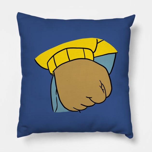 Arthur’s Fist Meme Pillow by DrScribbl3