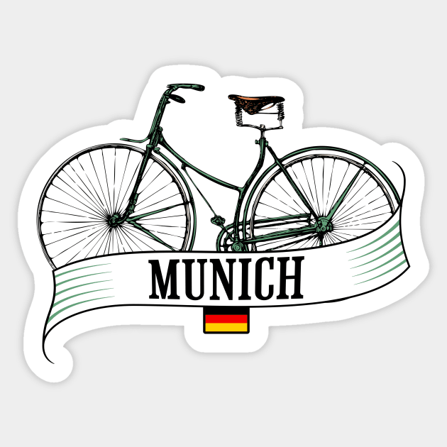 Munich Sticker Germany Stickers German Flag Travel Sticker 