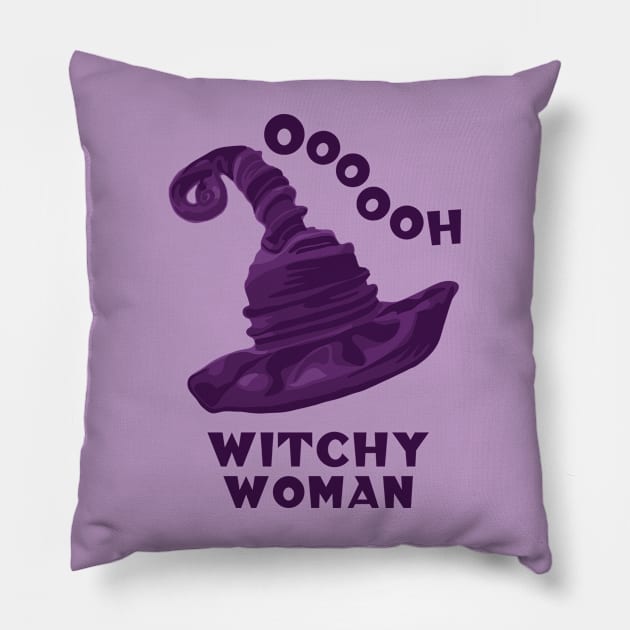 Witchy Woman Pillow by Slightly Unhinged