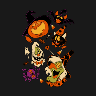 Spooky Halloween Pattern T-Shirt