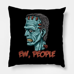 Ew People Monster Face Pillow