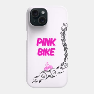 Pink Bike on Chain Trail Phone Case
