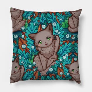 Kitty Final Boss Pattern Pillow