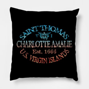 Charlotte Amalie, Saint Thomas, U.S. Virgin Islands Pillow