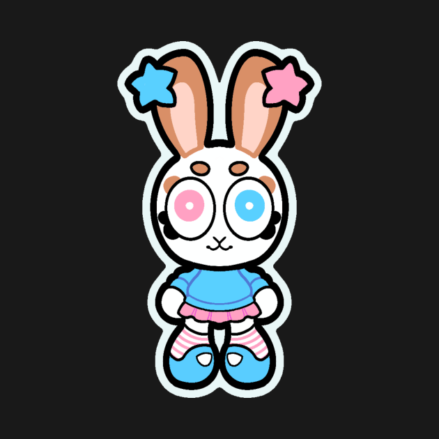 Transgender Flag Bunny by Indy-Site