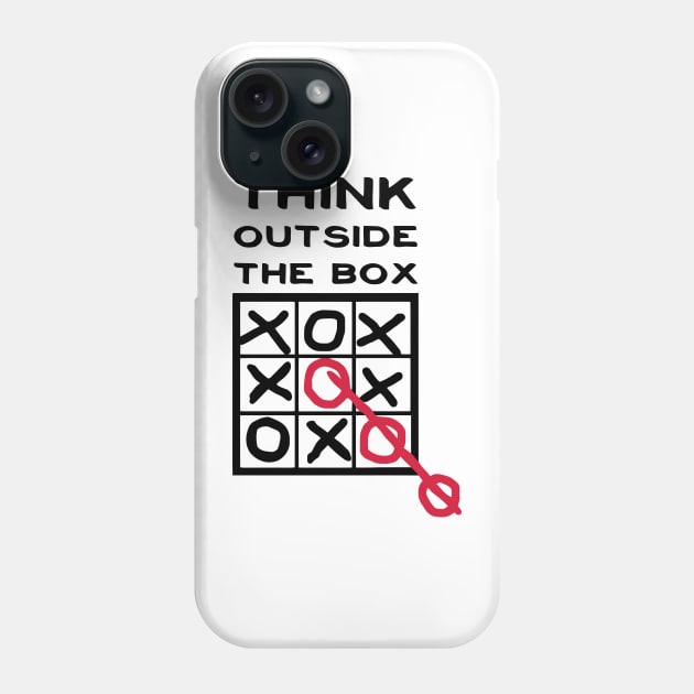 Think outside the box, creative thinking, thoughts are free Phone Case by Quentin1984