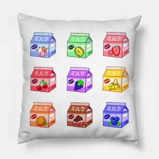 Yummy Milk Flavors Pillow