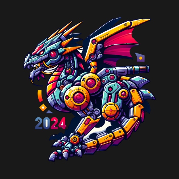 Year of the Dragon  Zodiac Lunar New Year  2024 design by marklink