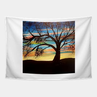 Sunset silhouette 2 Tapestry