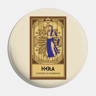 Hera Tarot Card Pin