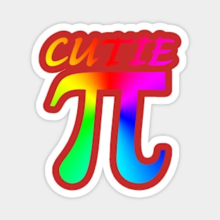 Cutie Pi Rainbow Magnet