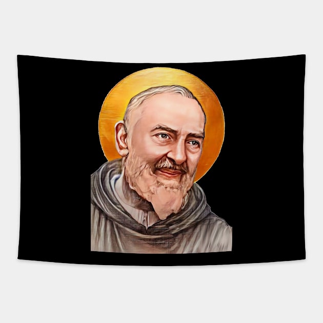 Padre Pio_1 Tapestry by SOLRACSIER