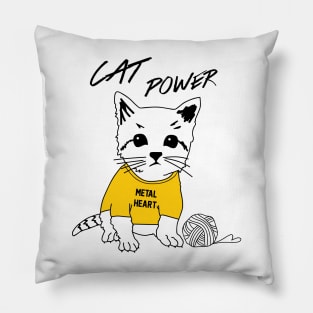 Cat Power Pillow