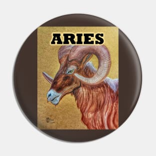 Aries the Ram Zodiac sign Pin