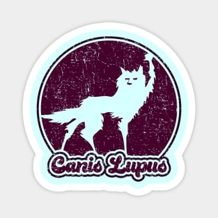 Fantastic Mr Fox - Wolf - Canis Lupus - Retro - Plum Magnet