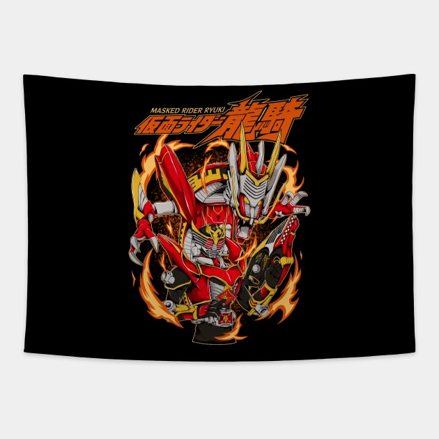 ryuki survive mode Tapestry by ilhamnug66