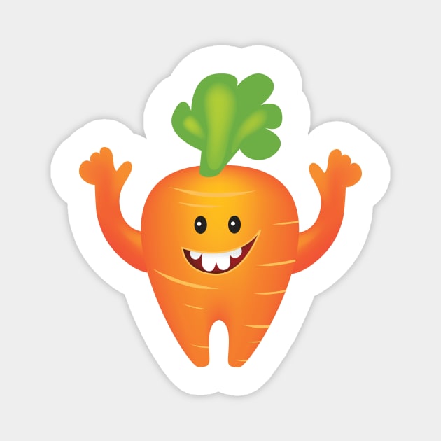 Crazy Carrot! Magnet by SWON Design