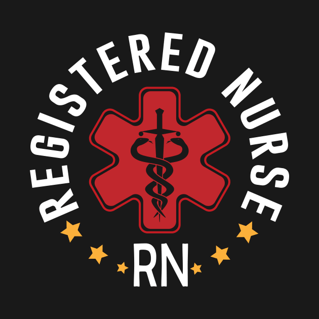 Vintage Registered Nurse RN Nursing Nurse Day and Nurse Week by Flow-designs