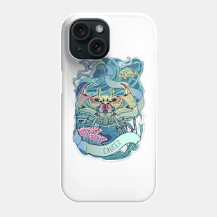 Zodiac sign of Cancer, watercolor Phone Case