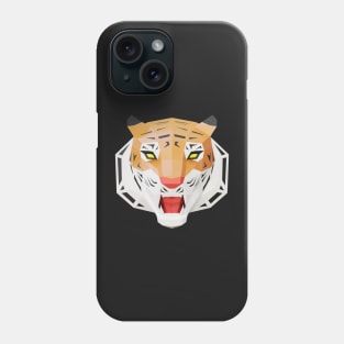 Low poly Tiger Head in full face (art1) Phone Case