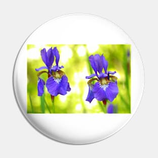 Purple Iris Pin