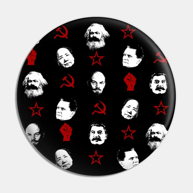 Communist Lider Pattern Pin by valentinahramov