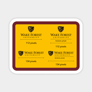 Wake Forest design for T-shirt Magnet