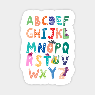 Alphabet Dinosaur Magnet