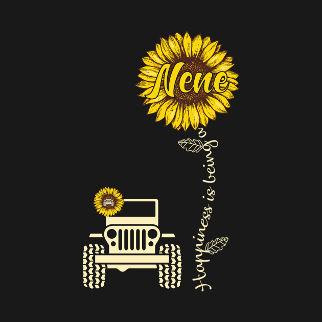 Jeep Sunflower Jeep Nene Happiness is being a Nene Jeep Women by Jane Sky