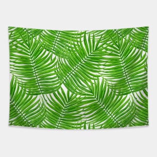 Palm leaves watercolor II Tapestry