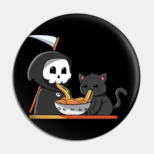 Grim Reaper and kitty Pin