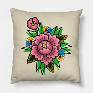 Peony Tattoo Pillow