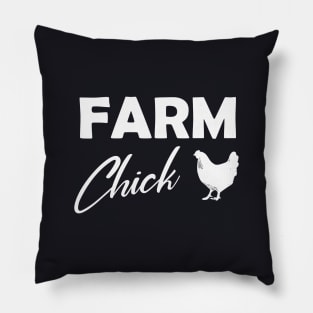 Farm Chick Farmer Woman Pillow