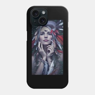 red Indians cute girl Phone Case