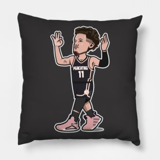 Trae Young Cartoon Style on City Edition Pillow