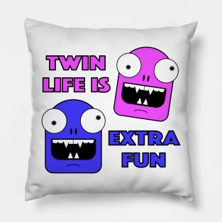 Twin Life Male Female Twins Pillow