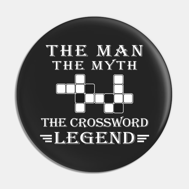 The Crossword Legend Pin by Nuijiala