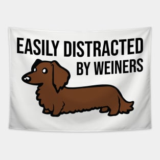 Easily Distracted By Weiners Tapestry