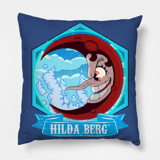 HILDA BERG Pillow by theanomalius_merch