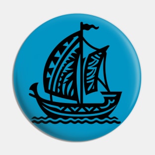 Polynesian Sailboat Pin