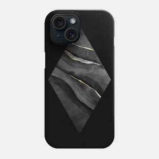 Minimalistic - Diamond black and gold Phone Case