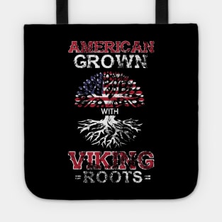 Vintage American Grown With Viking Roots Norse Tote