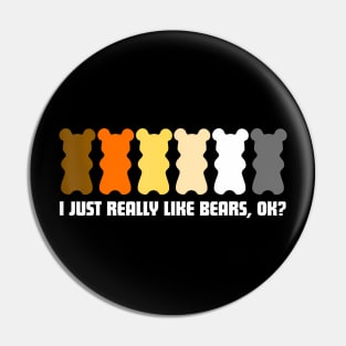Cool Rainbow Gay Bear Mens Gay Pride Month Pin